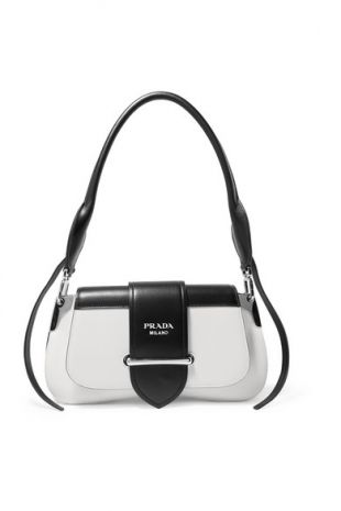 Sidonie Two Tone Leather Shoulder Bag