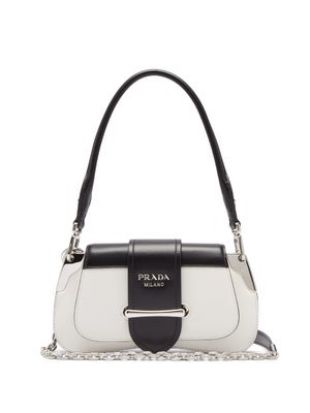 Sidonie Two Tone Leather Shoul­der Bag