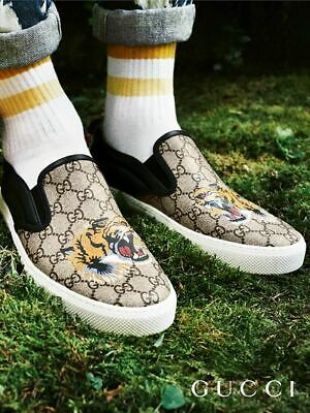 GG Supreme Tiger Slip-on Sneaker Size 6.5 /US  7.5  | eBay