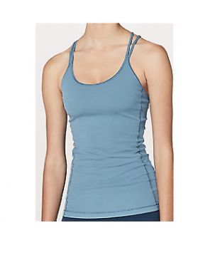 Lululemon Free To Be Tank  Nulu Size 6 Slate Blue