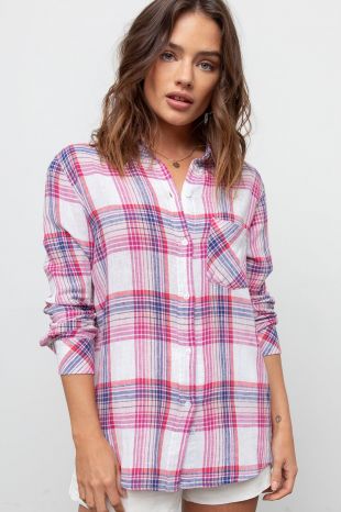 Pink Plaid Shirt