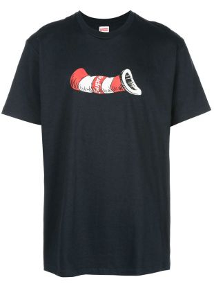 supreme cat in the hat tee red