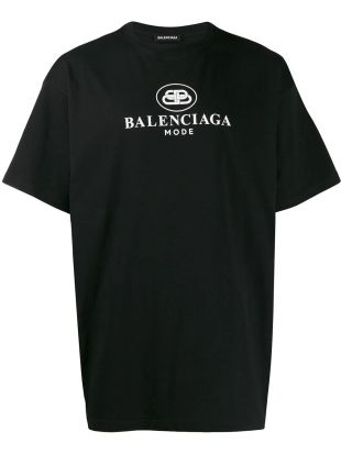 Balenciaga T-Shirt À Logo Imprimé - Farfetch