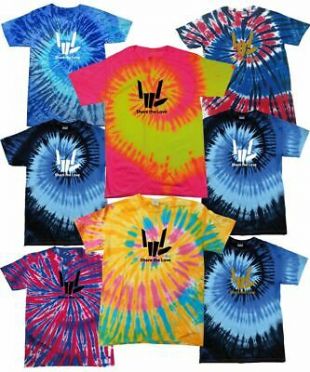 ColorTone Tie Dye Mens T Shirt Share The Love Music Festival Stephen Sharer Top  | eBay