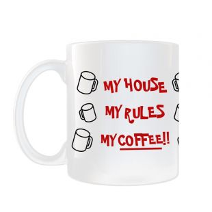 Knives Out Mug: My House, My Rules, My Coffee!!