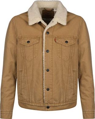 Levi's Men's Type 3 Sherpa Trucker Jacket, Brown