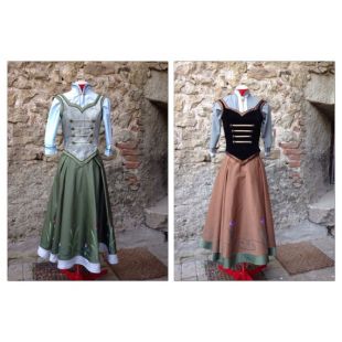 Costume cosplay de Anna Frozen disney robe