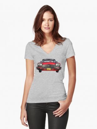 ‘„Christine“,  Plymouth Fury ’ T shirt moulant col V by Stefan Bau