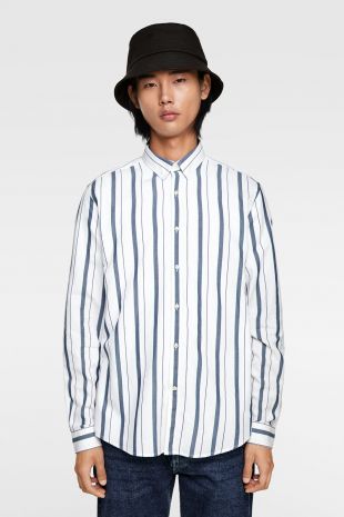 White Striped Shirt