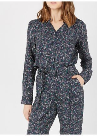 CHEMISE COL CLASSIQUE IMPRIMÉE FLUIDE PRAIRIE  - FEMME | Place des Tendances