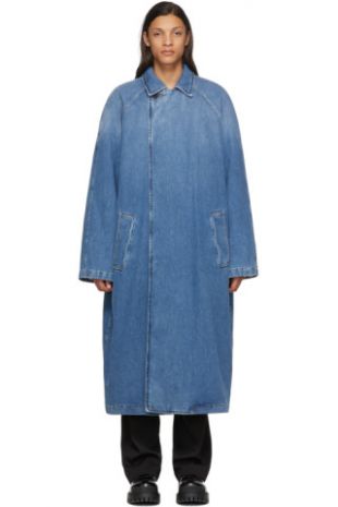 Indigo Denim Big Fit Car Coat