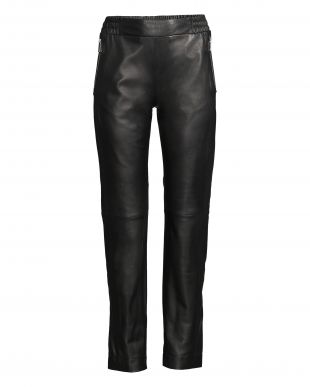Perforated Leather Track Pant