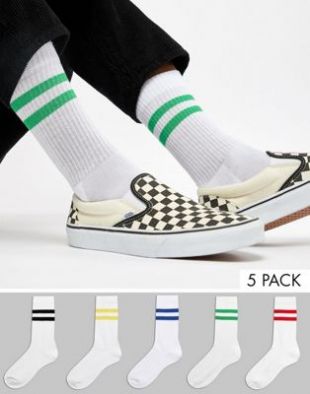 ASOS DESIGN 5 pack sports style socks save | ASOS