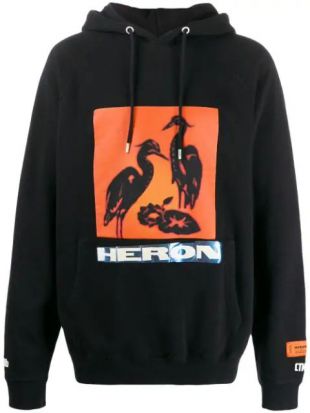 Heron Preston Sweat Ample à Capuche à Logo Imprimé - Farfetch
