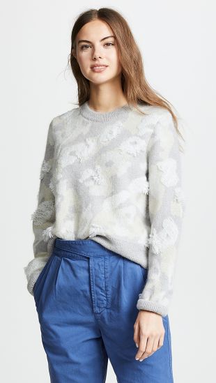 Leopard Embroidered Sweater