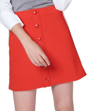 Red Button Skirt