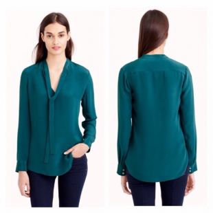 Silk Secretary Blouse