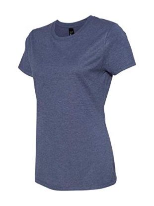 Hanes - Blue Crew­neck Tee