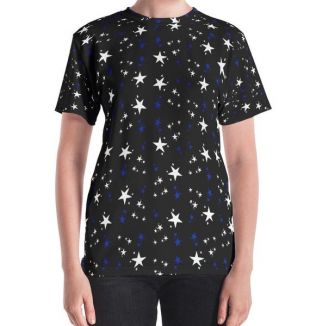 We Are Made of Stars 1 - T-shirt blanc et bleu star - All Over Print (AOP Tee) - T-shirt pour femme et tee-shirt pour homme