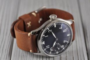 Bracelet de montre en cuir fait main Bracelet montre main cuir brun 18mm 20mm 21mm 22mm 24mm 24mm 26mm Brown