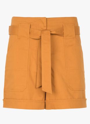 SHORT TAILLE HAUTE CEINTURÉ  SAFRAN