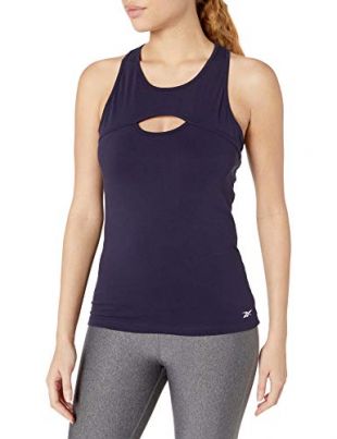 Reebok Les Mills Bodycombat Solid Tank Canotta, Delirio Viola, M Donna