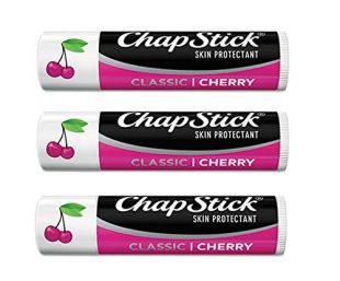 ChapStick Classic Lip Balm SPF 4, Cherry - 0.15 Oz, 3 Pack by Chapstick