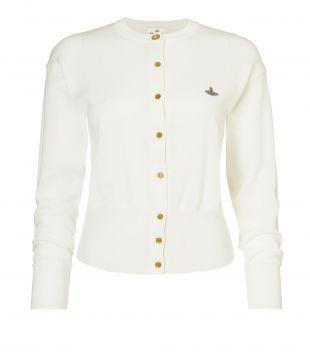 Classic Wool Cardigan Off White