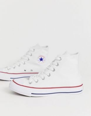 Converse Chuck Taylor All Star Hi white trainers | ASOS