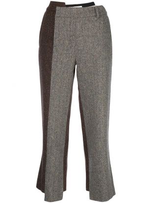 Deconstructed Slim Fit Trousers