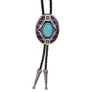 HUABOLA CALYN Turquoise Bolo Tie,Western Bola Tie for Men