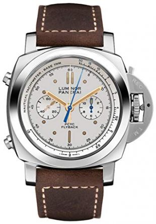 Panerai Luminor 1950 pcyc 3 días Chrono Flyback automático Acciaio 44 mm Mens Reloj