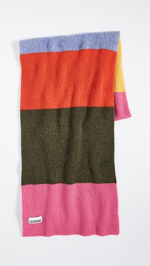 GANNI Knit Striped Scarf | SHOPBOP | Use Code SPRING | Save Up to 25%