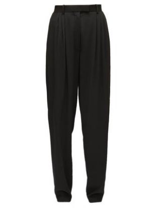 Francis High-Rise Wool Tapered-Leg Trousers