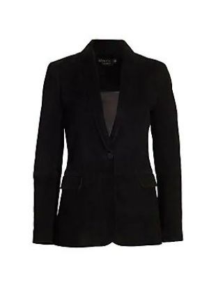 Macey Suede Shawl Collar Blazer