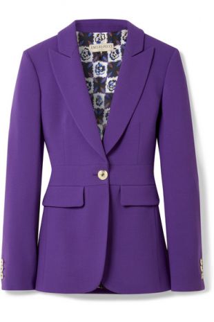 Wool-blend blazer
