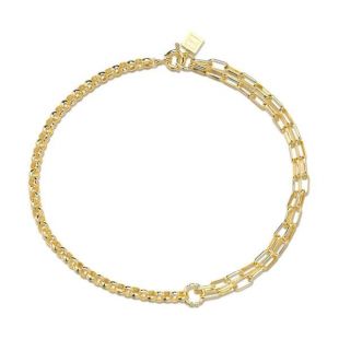 Slash Double Chain Necklace