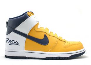 dunk high pro gold midnight navy white
