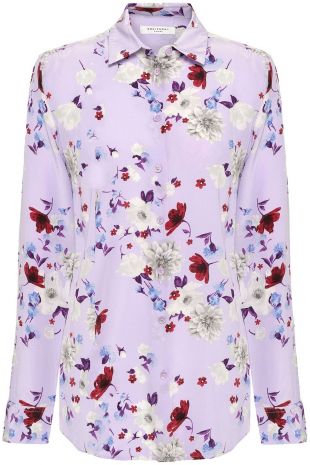 Lilac Floral Print Shirt