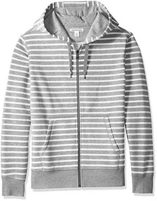 Amazon Essentials - Amazon Essentials Men's Patterned Full-Zip Hooded ...