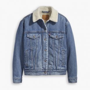 Blouson en jean denim SHERPA TRUCKER