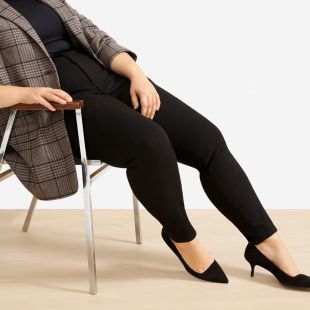 High-Rise Skinny Pants Black
