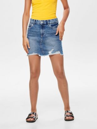 Den­im Mi­ni Skirt