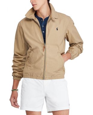 Blouson homme Polo Ralph Lauren beige à fermeture éclair
