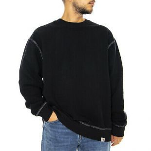 Carhartt Nebraska Sweat - Black - Pull Ras Du Cou Homme Noir  | eBay