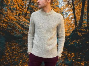 Woolrich Sweater vintage - Classic Ragg Style - Warm Wool Blend - Crewneck Pullover - Retro Tan Beige Heather - Men's Size Large (L)