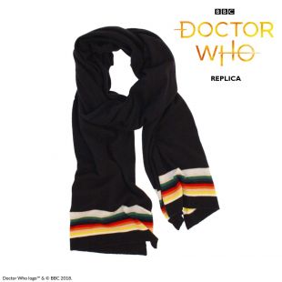 Doctor Who Pure Lambswool Striped Scarf