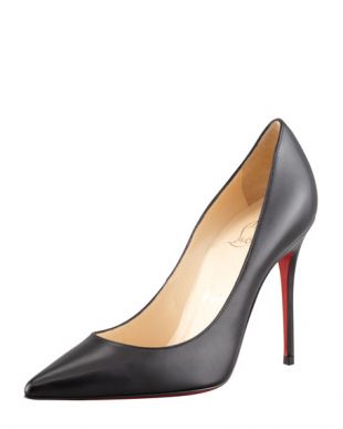 Black Decol­lette Red Sole Pumps