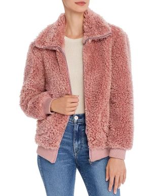 Teddy Pink Faux-Fur Jacket