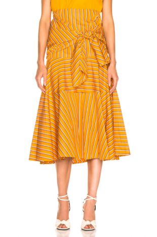 Apricot Stripes Skirt